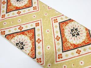 アンティーク 菱に華紋織り出し袋帯(材料)